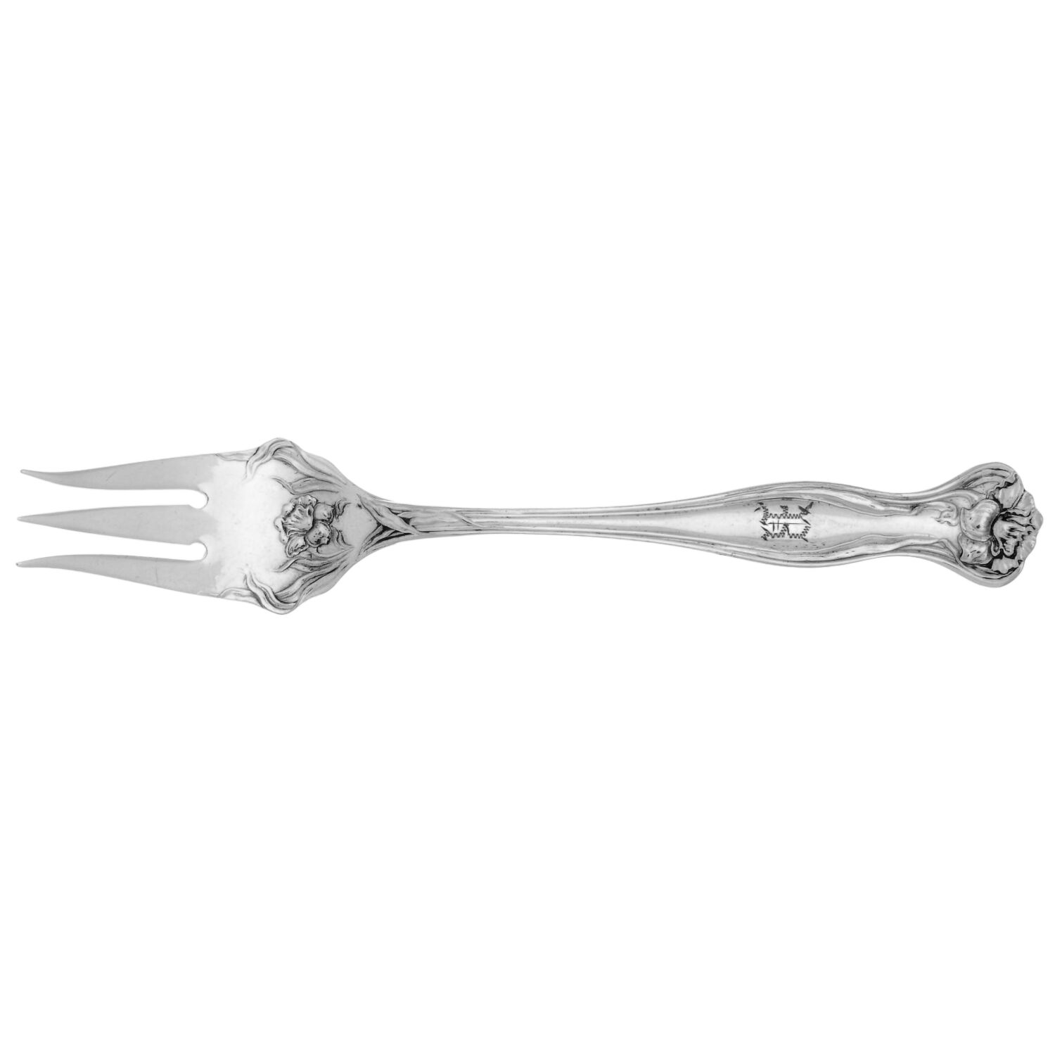 Mystic (Silverplate, 1903) Monogram Dessert Fork by International Silver-1