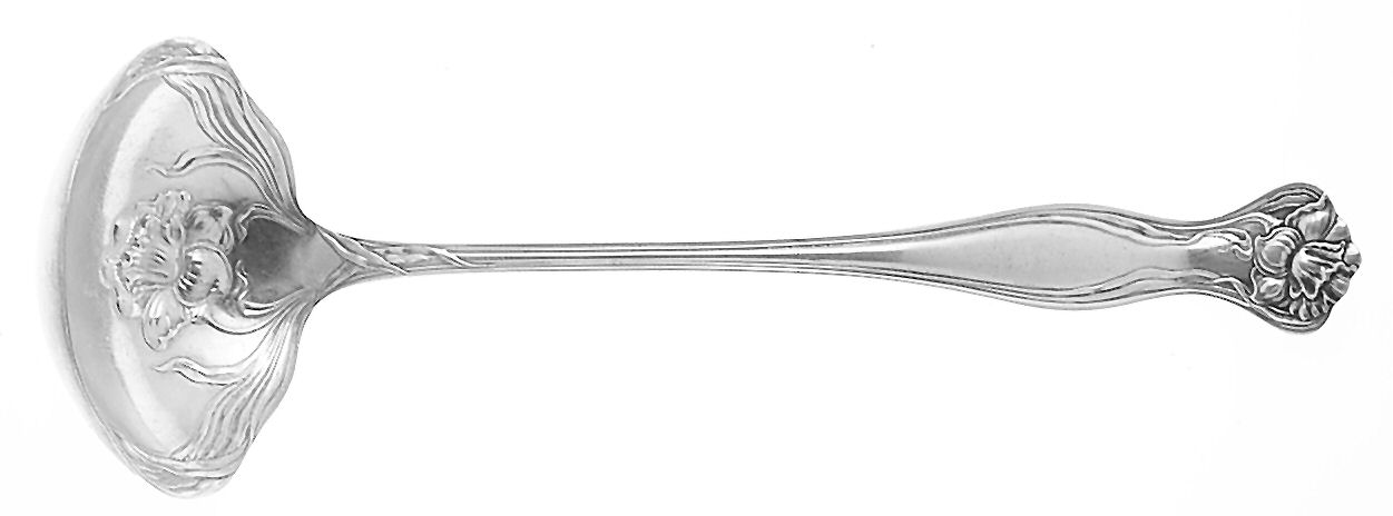 Mystic (Silverplate, 1903) Oyster Ladle Solid Piece by International Silver-1