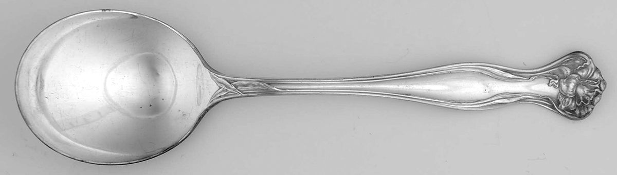 Mystic (Silverplate, 1903) Round Bowl Soup Spoon (Gumbo) by International Silver-1