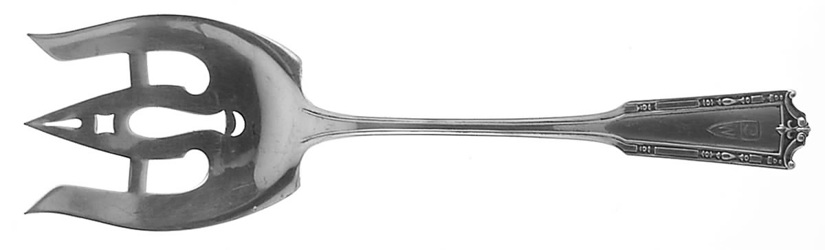 Nathan Hale (Sterling, 1912) Large Solid Fish Serving Fork by International Silver-1