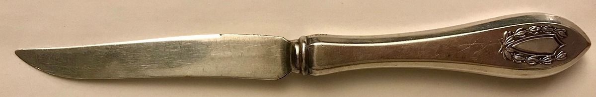Napoleon (Sterling, 1910, No Monograms) Individual Fruit Knife with Silverplate Blade by International Silver-1