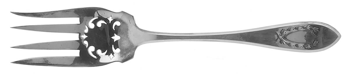 Napoleon (Sterling, 1910, No Monograms) Medium Solid Cold Meat Serving Fork by International Silver-1