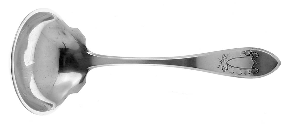 Napoleon (Sterling, 1910, No Monograms) Solid Gravy Ladle by International Silver-1