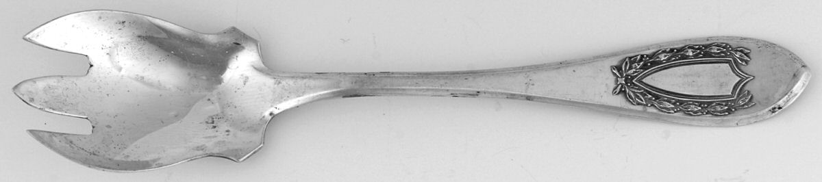 Napoleon (Sterling, 1910, No Monograms) Ice Cream Fork by International Silver-1