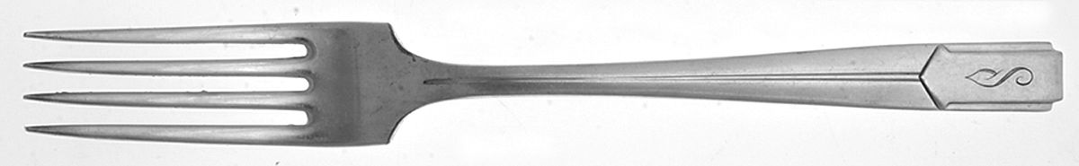 Napoleon (Silverplate, 1929) Monogram Fork by International Silver-1
