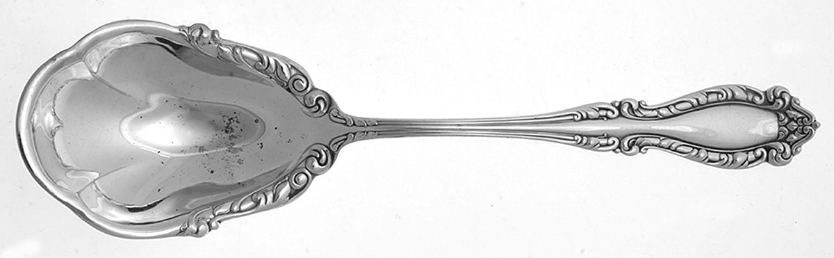 Nassau (Silverplate, 1899) Solid Smooth Casserole Spoon by International Silver-1