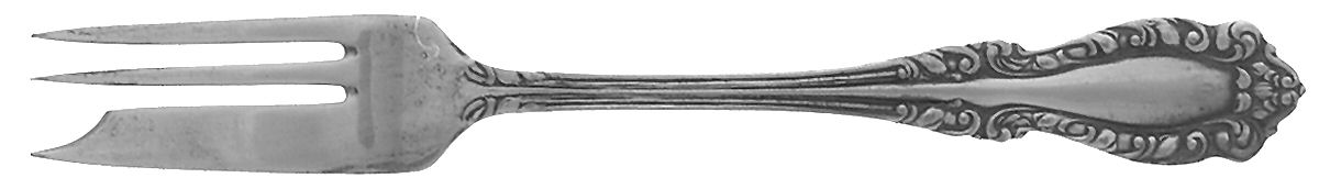 Nassau (Silverplate, 1899) Small Solid Pastry Fork by International Silver-1
