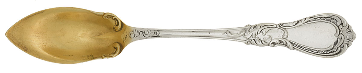 Navarre (Silverplate, 1890) Fruit/Orange Spoon by International Silver-1