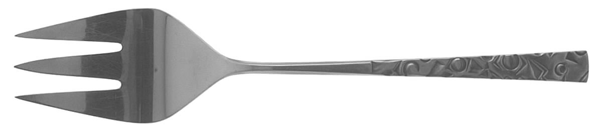 Navaho (Stainless) Large Solid Cold Meat Serving Fork by International Silver-1