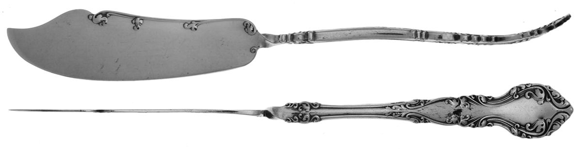 New Century (Silverplate, 1898) Flat Twisted Handle Master Butter Knife by International Silver-1