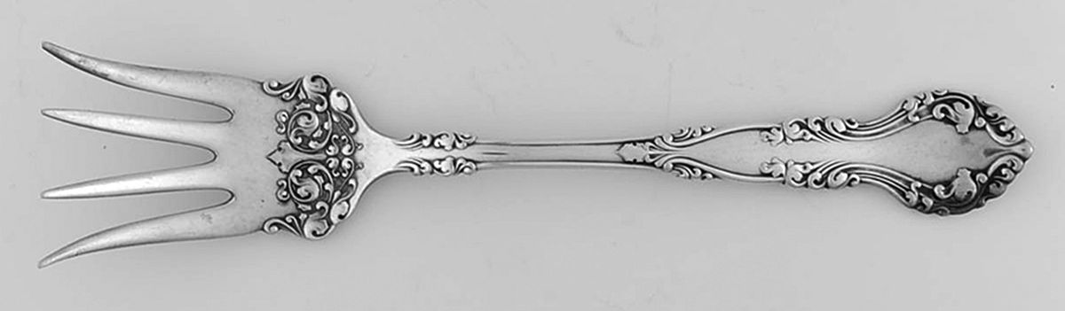 New Century (Silverplate, 1898) Medium Chipped Beef Fork by International Silver-1