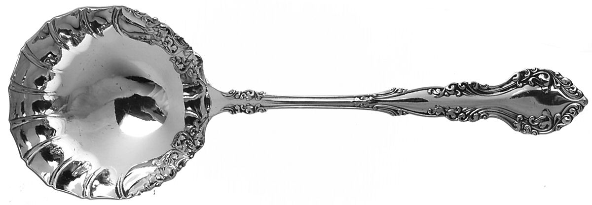 New Century (Silverplate, 1898) Solid Shell Casserole Spoon by International Silver-1