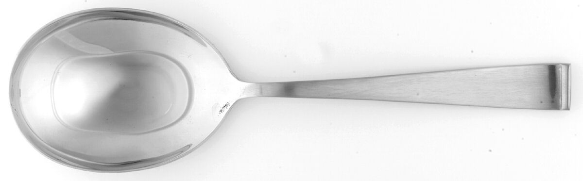 New Charm (Stainless) Solid Smooth Casserole Spoon by International Silver-1