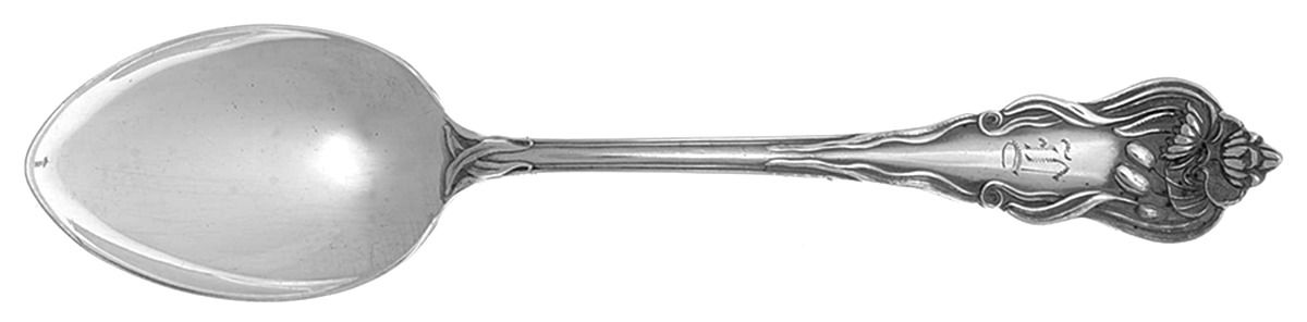 Nenuphar (Silverplate, 1905) Monogram Teaspoon by International Silver-1