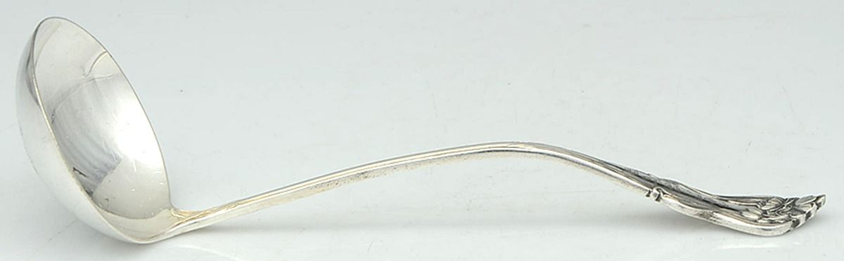 Nenuphar (Silverplate, 1905) Solid Soup Ladle by International Silver-1