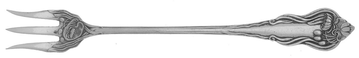 Nenuphar (Silverplate, 1905) Cocktail/Seafood Fork by International Silver-1