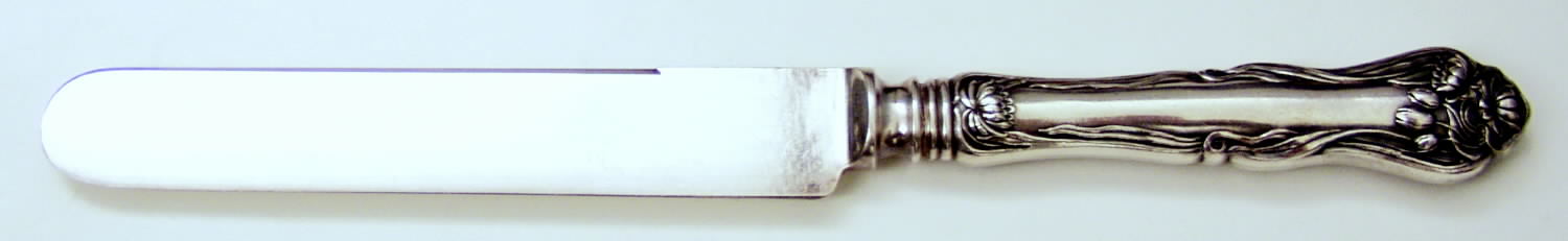 Nenuphar (Silverplate, 1905) Old French Hollow Knife by International Silver-1
