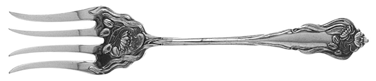 Nenuphar (Silverplate, 1905) Medium Chipped Beef Fork by International Silver-1