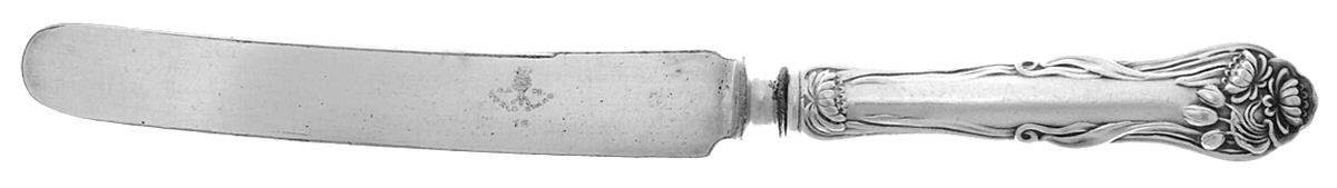 Nenuphar (Silverplate, 1905) Old French Hollow Knife with Bolster by International Silver-1