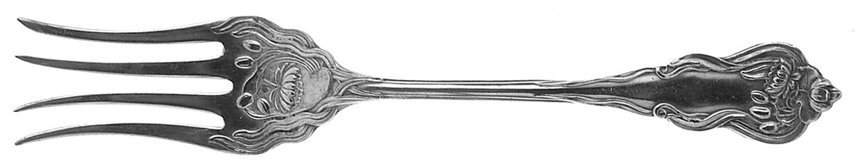 Nenuphar (Silverplate, 1905) Individual Salad Fork by International Silver-1