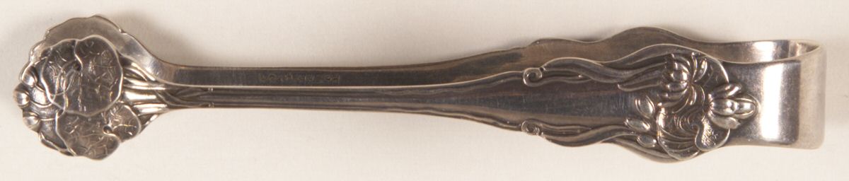 Nenuphar (Silverplate, 1905) Sugar Tongs by International Silver-1