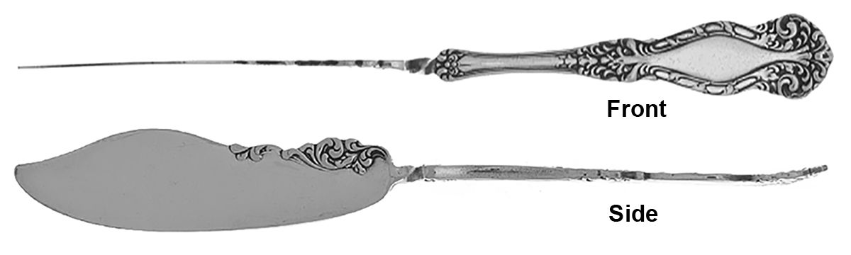 Newton-Raleigh (Silverplate) Flat Twisted Handle Master Butter Knife by International Silver-1