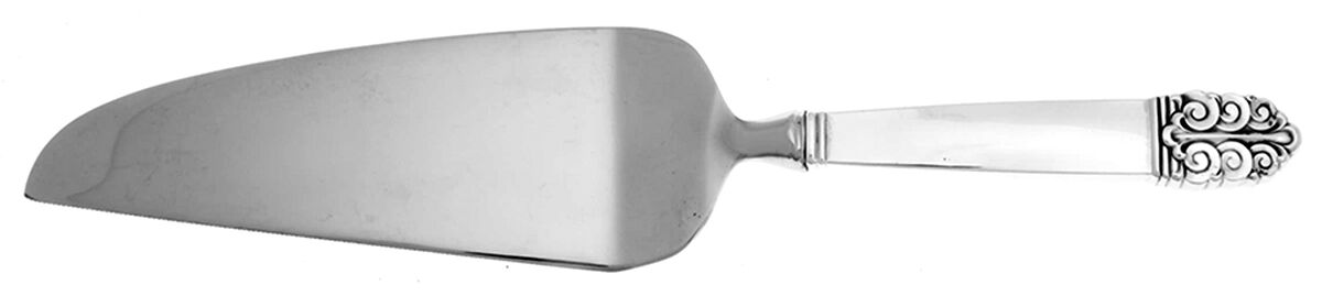 Northern Lights (Sterling, 1946, Glossy) Pie and Cake Server with Stainless Blade HC by International Silver-1