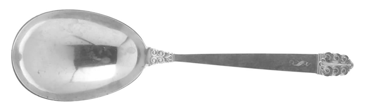 Northern Lights (Sterling, 1946, Glossy) Solid Salad Serving Spoon by International Silver-1