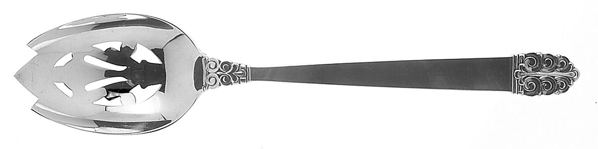 Northern Lights (Sterling, 1946, Glossy) Pierced Tablespoon (Serving Spoon) by International Silver-1