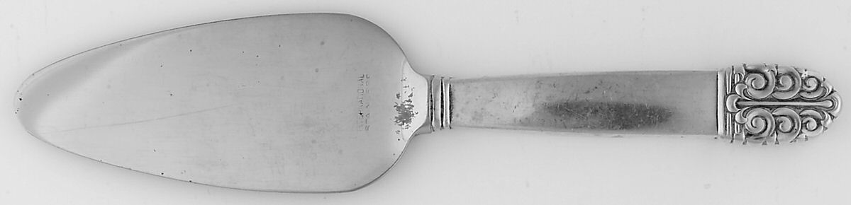 Northern Lights (Sterling, 1946, Glossy) Cheese Server with Stainless Blade by International Silver-1