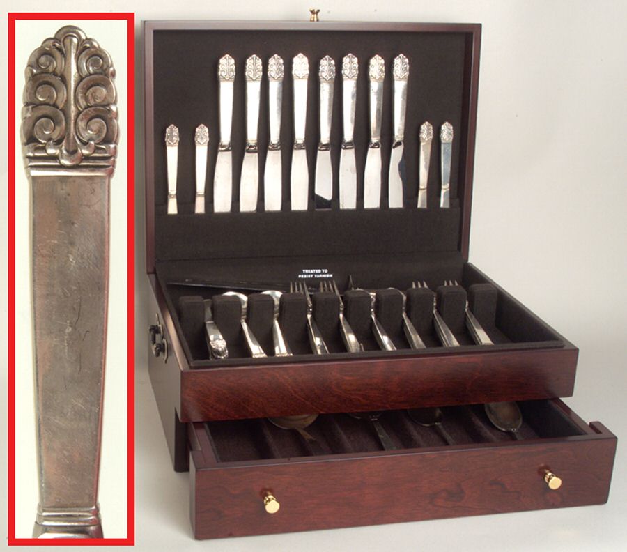 Northern Lights (Sterling, 1946, Glossy) 54 Piece Set by International Silver-1
