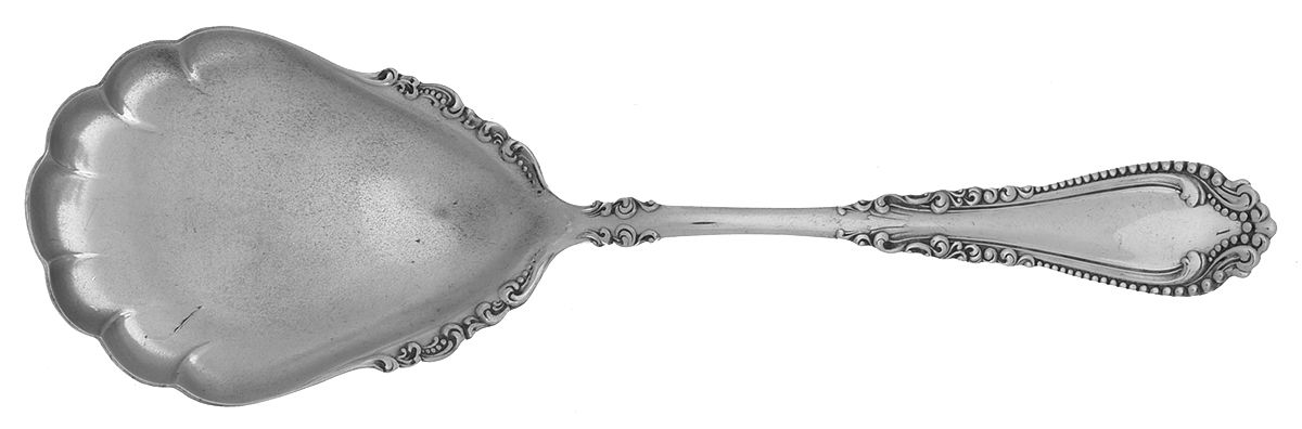 Norfolk (Silverplate, 1905) Solid Smooth Casserole Spoon by International Silver-1