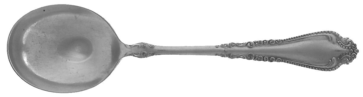 Norfolk (Silverplate, 1905) Round Bowl Soup Spoon (Gumbo) by International Silver-1