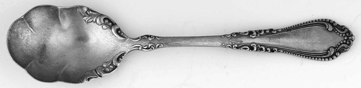 Norfolk (Silverplate, 1905) Sugar Shell Spoon by International Silver-1
