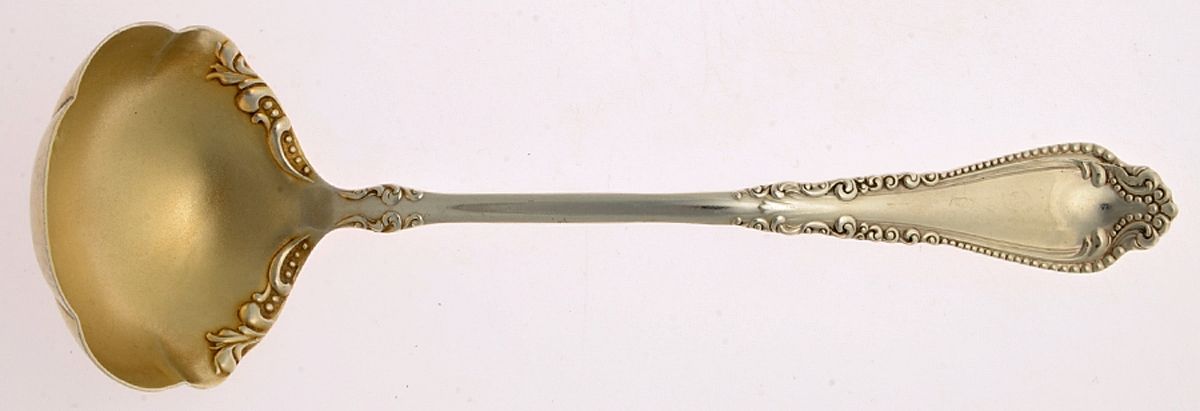 Norfolk (Silverplate, 1905) Solid Gravy Ladle by International Silver-1