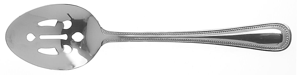 Norfolk (Stainless) Pierced Tablespoon (Serving Spoon) by International Silver-1
