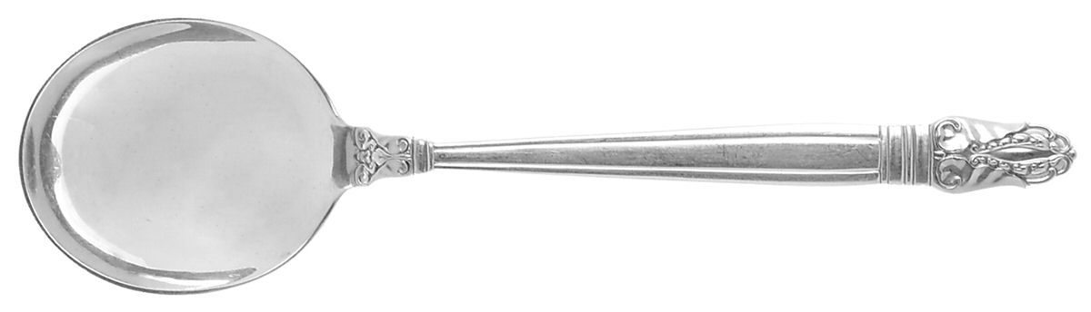 Norse (Sterling, 1937) Round Bowl Soup Spoon (Bouillon) by International Silver-1