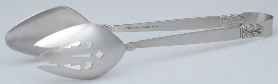Norse (Stainless) Salad Tongs Solid HC by International Silver-1