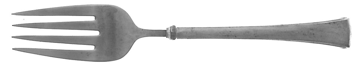 Northford (Pewter) Medium Solid Cold Meat Serving Fork by International Silver-1