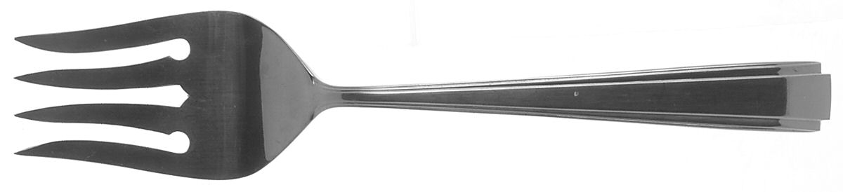 Nouveau (Stainless) Medium Solid Cold Meat Serving Fork by International Silver-1