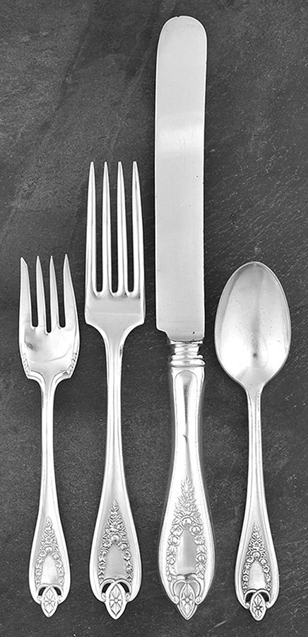 Old Colony (Silverplate, 1911) 32 Piece Estate Set by International Silver-1