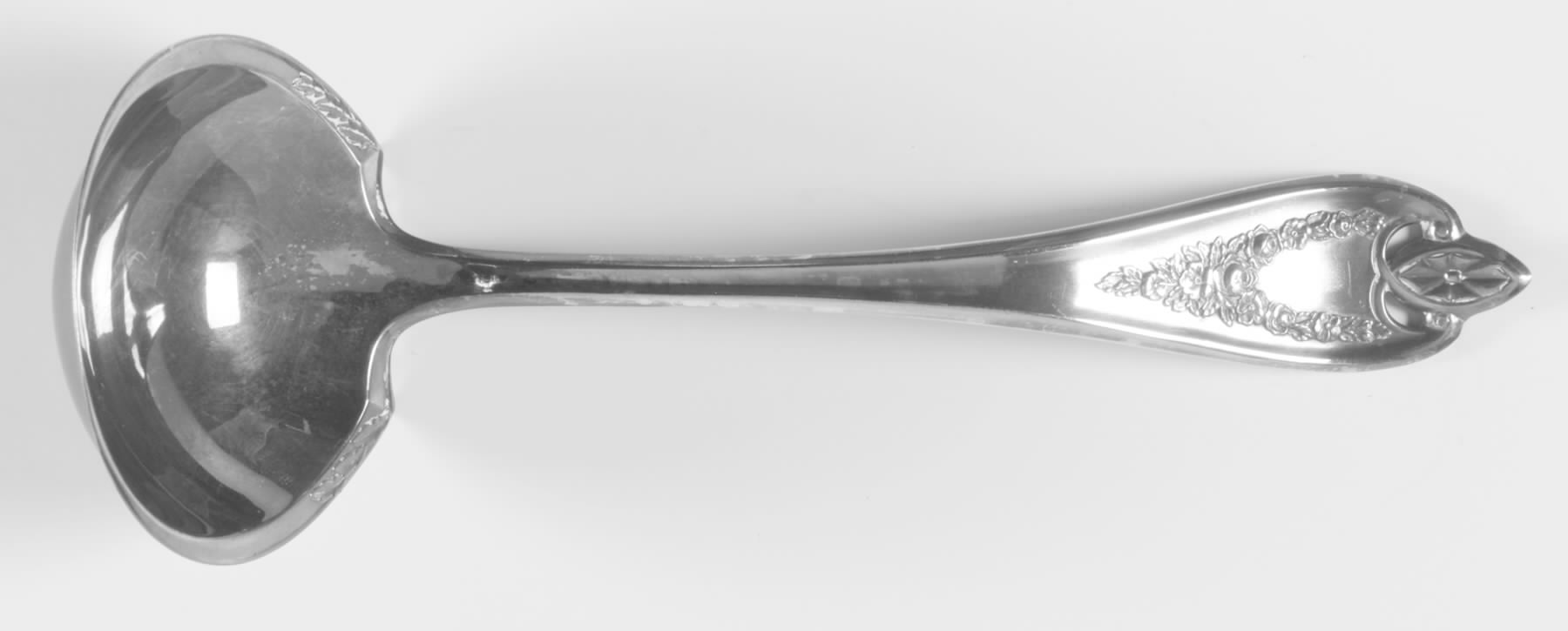 Old Colony (Silverplate, 1911, Monograms) Solid Gravy Ladle by International Silver-1