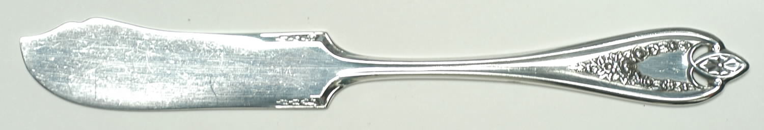 Old Colony (Silverplate, 1911) Flat Handle Butter Spreader by International Silver-1