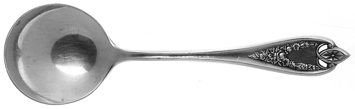 Old Colony (Silverplate, 1911) Round Bowl Soup Spoon (Bouillon) by International Silver-1