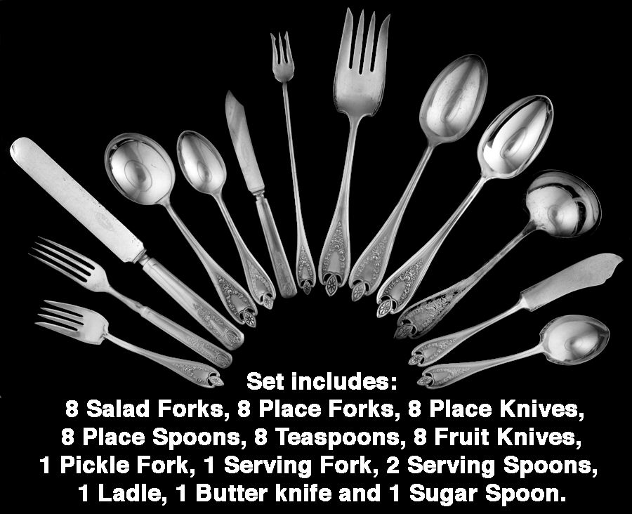 Old Colony (Silverplate, 1911) 55 Piece Set by International Silver-1