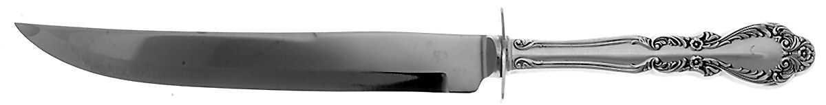 Old Charleston (Sterling, 1951) Small Steak Carving Knife with Stainless Blade by International Silver-1