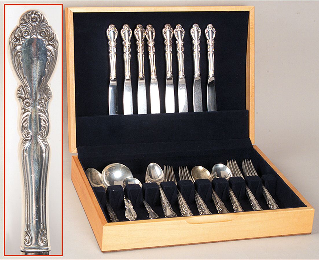Old Charleston (Sterling, 1951) 44 Piece Set by International Silver-1