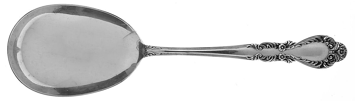 Old Charleston (Sterling, 1951) Solid Smooth Casserole Spoon by International Silver-1