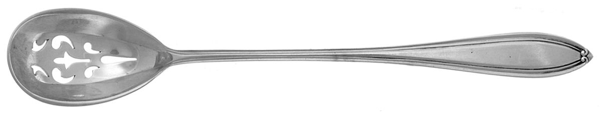 Old English (Sterling, 1917) Pierced Bowl Short Handle Olive Spoon by International Silver-1