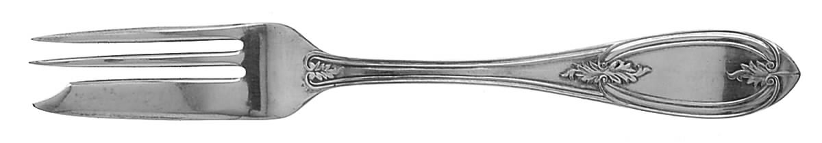Olive (Silverplate, 1848) Individual Pie Fork by International Silver-1